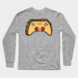 Gaming and Taco Gifts for Gamer Boy Long Sleeve T-Shirt